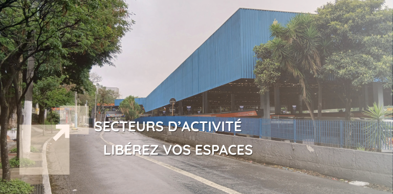 Illustration représentant différents types d’activités professionnelles avec IDS Environnement, mettant en avant la libération d’espaces grâce à la gestion optimisée des déchets.