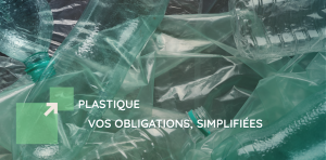 « Bannière de IDS Environnement pour la page Plastique, illustrant la gestion des flux de plastique industriel (bouteilles PET, bidons, films plastiques, papier bulle) avec le titre ‘Gestion du plastique – obligations simplifiées’, réalisée via le système Clean Kompact.
