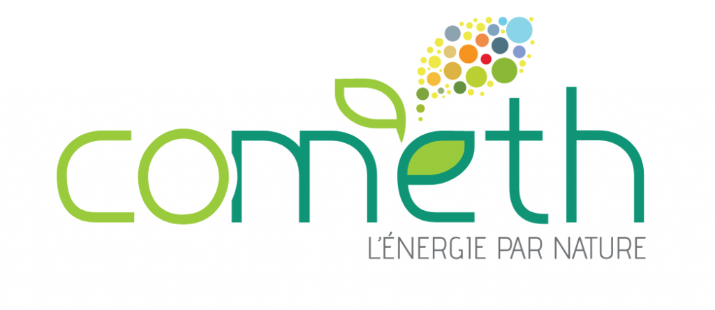 Logo Cometh – unité de méthanisation et de compostage, partenaire de notre réseau lors de la visite industrielle organisée pendant la 1ʳᵉ édition de notre convention.