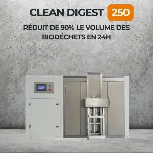 Biodigesteur de 250 Kg réduction de 90% du volume total des biodéchets en 24h IDS ENVIRONNEMENT